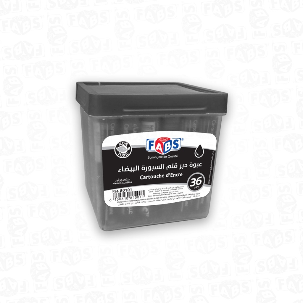 Cartouche marqueur Fabs noir